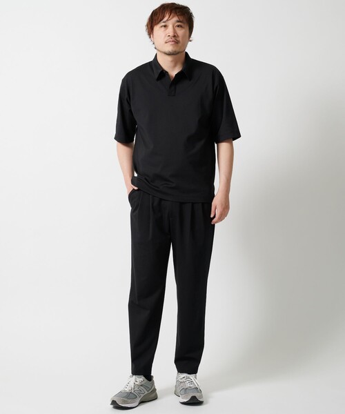 UNITED TOKYO(ユナイテッドトウキョウ)の「【‐6℃/残りわずか】IN DRY アンクルトラウザーズ |吸水速乾・接触冷感・防シワ性・洗濯可・夏服(スラックス・メンズ・ブラック・1/2/3)」の18枚目の写真