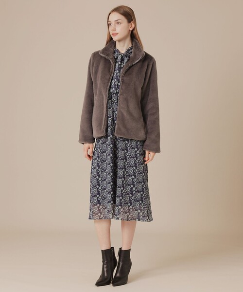 MACKINTOSH LONDON（マッキントッシュ ロンドン）の「フェイクファージャケット（その他アウター・レディース・ベージュ系その他5/チャコールグレー・38）」の11枚目の写真