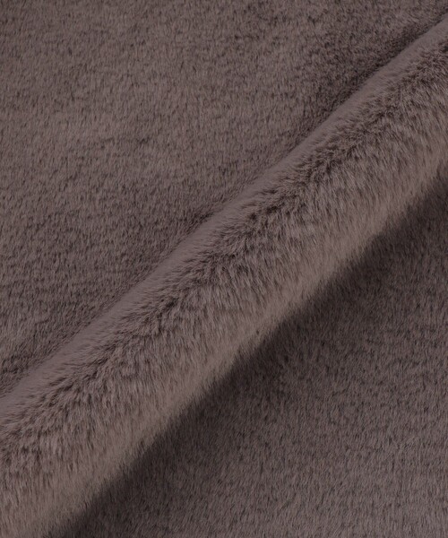 MACKINTOSH LONDON（マッキントッシュ ロンドン）の「フェイクファージャケット（その他アウター・レディース・ベージュ系その他5/チャコールグレー・38）」の4枚目の写真