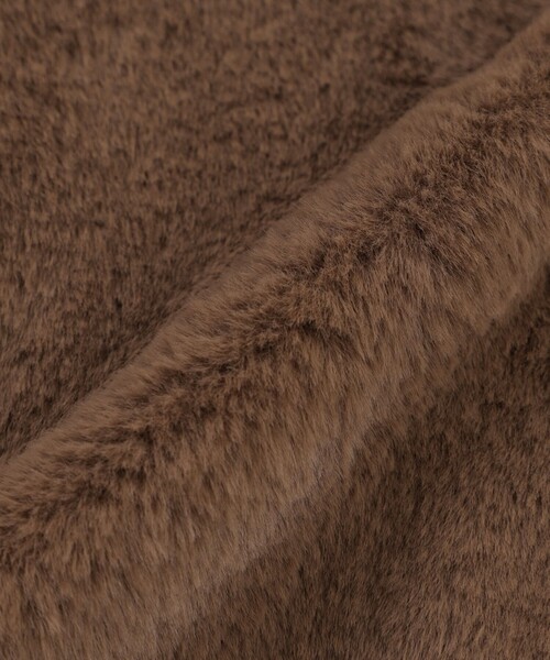 MACKINTOSH LONDON（マッキントッシュ ロンドン）の「フェイクファージャケット（その他アウター・レディース・ベージュ系その他5/チャコールグレー・38）」の3枚目の写真