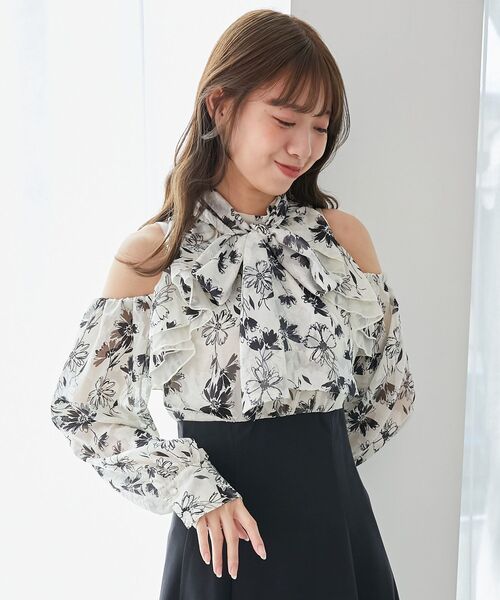 MAJESTIC LEGON（マジェスティックレゴン）の「2wayアメスリウエストキュッとワンピ（ワンピース・レディース・ライトグレー/アイボリー/ブラック・SMALL/MEDIUM）」の10枚目の写真