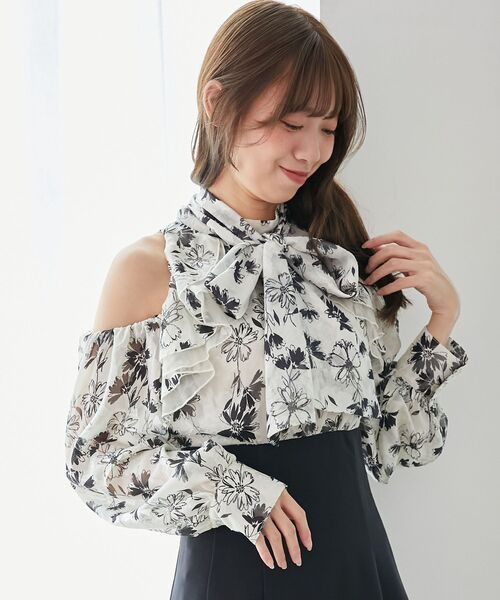 MAJESTIC LEGON（マジェスティックレゴン）の「2wayアメスリウエストキュッとワンピ（ワンピース・レディース・ライトグレー/アイボリー/ブラック・SMALL/MEDIUM）」の11枚目の写真