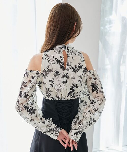 MAJESTIC LEGON（マジェスティックレゴン）の「2wayアメスリウエストキュッとワンピ（ワンピース・レディース・ライトグレー/アイボリー/ブラック・SMALL/MEDIUM）」の12枚目の写真