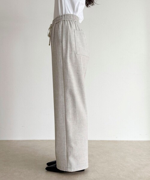 fredy emue(フレディエミュ)の「ウールライクイージーセミワイドパンツ(その他パンツ・レディース・アイボリー/ブラック/ブラウン/ベージュ系その他・34/36/38)」の17枚目の写真