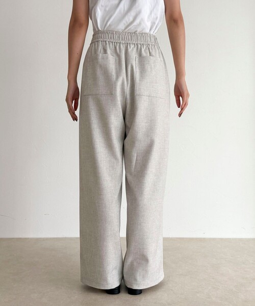 fredy emue(フレディエミュ)の「ウールライクイージーセミワイドパンツ(その他パンツ・レディース・アイボリー/ブラック/ブラウン/ベージュ系その他・34/36/38)」の18枚目の写真