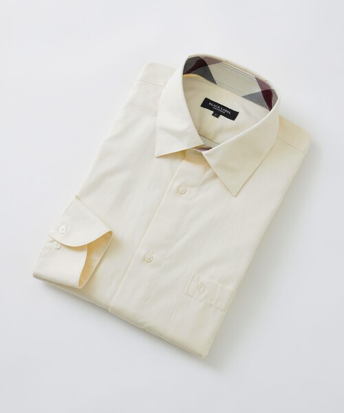 BLACK LABEL CRESTBRIDGE（ブラックレーベル・クレストブリッジ）の「ピンオックスカラーランレギュラーカラーシャツ（シャツ/ブラウス・メンズ・ホワイト/パープル系その他/グリーン系その他/ライトイエロー・S/M/L/XL）」の4枚目の写真