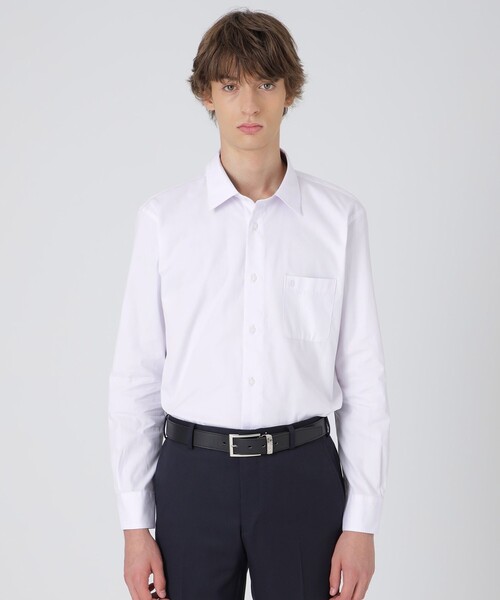 BLACK LABEL CRESTBRIDGE（ブラックレーベル・クレストブリッジ）の「ピンオックスカラーランレギュラーカラーシャツ（シャツ/ブラウス・メンズ・ホワイト/パープル系その他/グリーン系その他/ライトイエロー・S/M/L/XL）」の9枚目の写真