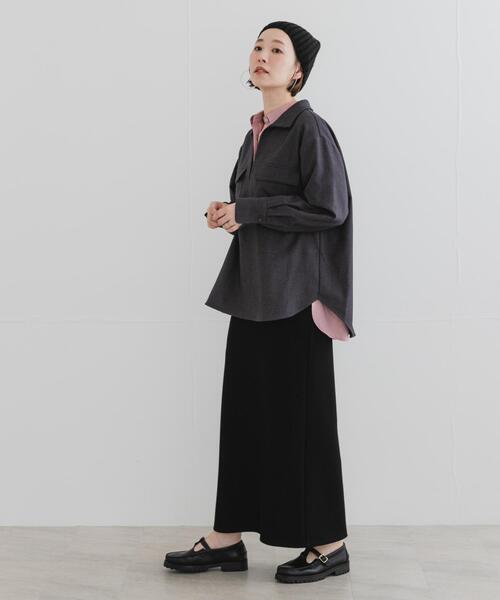 F by ROSSO（エフバイロッソ）の「F by ROSSO　ウールライクプルブラウス（シャツ/ブラウス・レディース・ブラウン/チャコールグレー・FREE）」の19枚目の写真