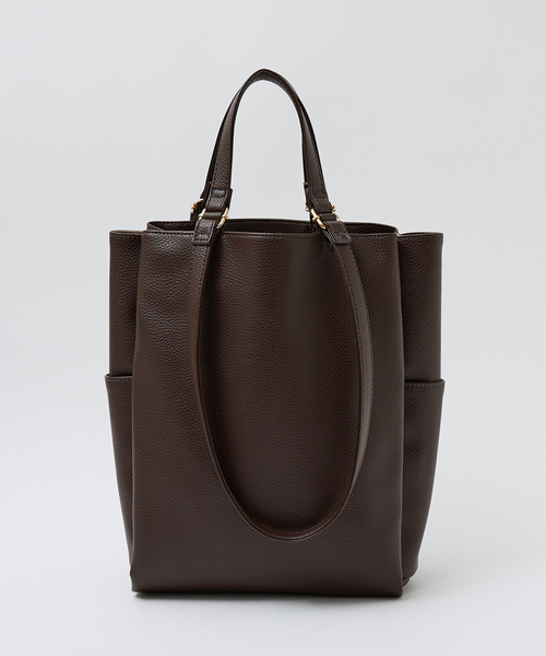 soeur（スール）の「●SOEUR/ダブルハンドルトート/A4/通勤（トートバッグ・レディース・ライトグレー/ダークブラウン/ブラック・フリー）」の8枚目の写真