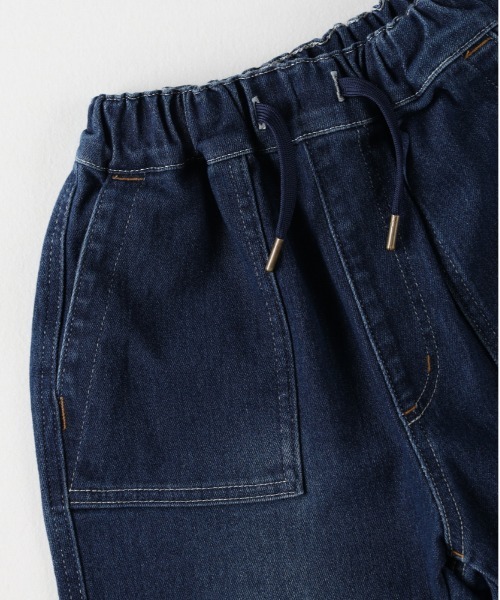 MPS(エムピーエス)の「【MPS】デニムジョガーパンツ(カジュアル スタイリッシュ 快適 ゴム仕様 ドローストリング)(デニムパンツ・キッズ・ダークインディゴブルー/ブラック・110/120)」の8枚目の写真