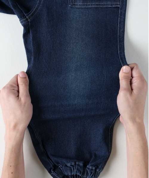 MPS(エムピーエス)の「【MPS】デニムジョガーパンツ(カジュアル スタイリッシュ 快適 ゴム仕様 ドローストリング)(デニムパンツ・キッズ・ダークインディゴブルー/ブラック・110/120)」の5枚目の写真