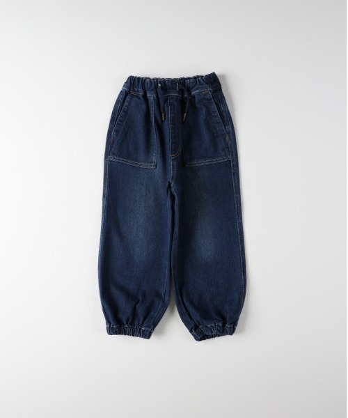 MPS(エムピーエス)の「【MPS】デニムジョガーパンツ(カジュアル スタイリッシュ 快適 ゴム仕様 ドローストリング)(デニムパンツ・キッズ・ダークインディゴブルー/ブラック・110/120)」の4枚目の写真
