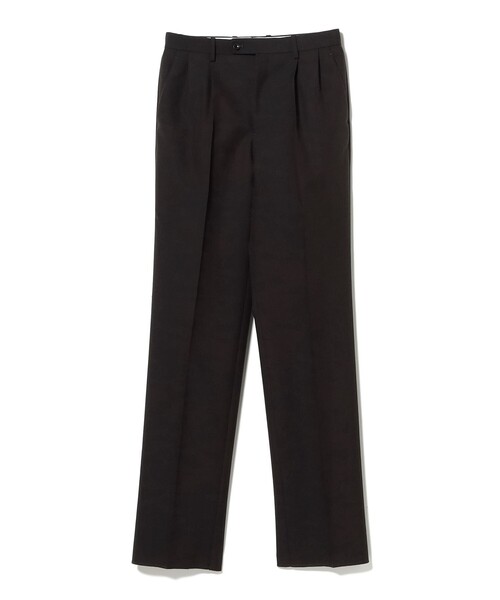 BEAMS F(ビームスエフ)の「【別注】ORTELO / ウール フレスコ 2プリーツ ワイドスラックス(その他パンツ・メンズ・ダークブラウン・50/46/44/48)」の3枚目の写真