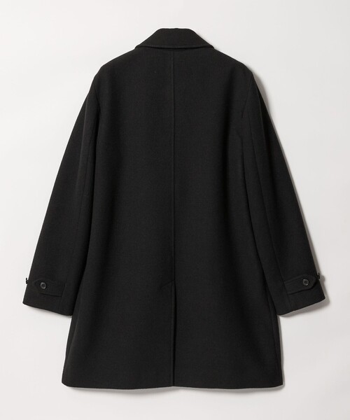 WEB限定 WARDROBE SMART】PE メルトン バルカラーコート（ステンカラー