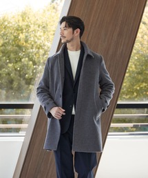 メンズのステンカラーコート（グレー/灰色系）ファッション通販