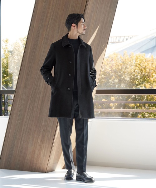 BEAUTY&YOUTH WEB限定PE メルトン バルカラーコート WEB限定 WARDROBE SMART】PE メルトン バルカラーコート（ステンカラー