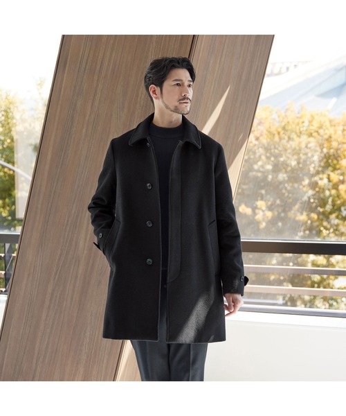 セール】【WEB限定 WARDROBE SMART】PE メルトン バルカラーコート
