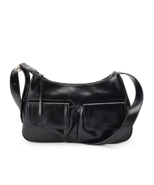 Ober Tashe（オーバータッシェ）の「フロントポケットショルダーバッグ（ショルダーバッグ・レディース・レッド系1/ブラック/キャメル・FREE）」の13枚目の写真