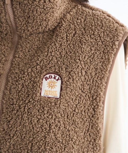 ROXY（ロキシー）の「ロキシー ROXY BELLIS BOA VEST（ベスト・レディース・オフホワイト/ブラック/ブラウン/グリーン・S/M/L）」の10枚目の写真