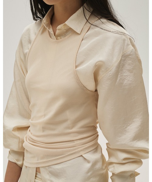 TODAYFUL(トゥデイフル)の「2set Layered Shirts(Tシャツ/カットソー・レディース・キナリ/インディゴブルー・FREE)」の10枚目の写真