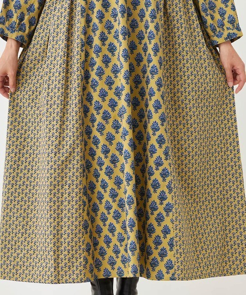 チチカカ（チチカカ）の「ブーケワンピース（ワンピース・レディース・マスタード/ネイビー・FREE）」の14枚目の写真