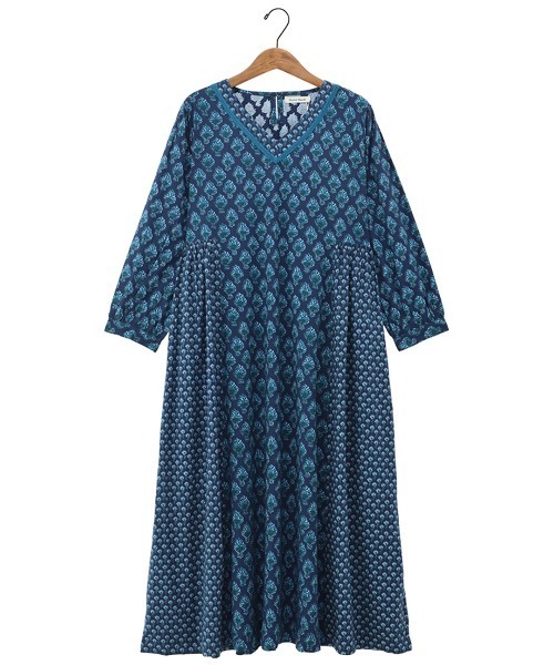 チチカカ（チチカカ）の「ブーケワンピース（ワンピース・レディース・マスタード/ネイビー・FREE）」の15枚目の写真