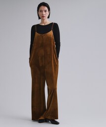 OPAQUE.CLIP | 【es】ベロアサロペット【洗濯機OK】(サロペット/オーバーオール)