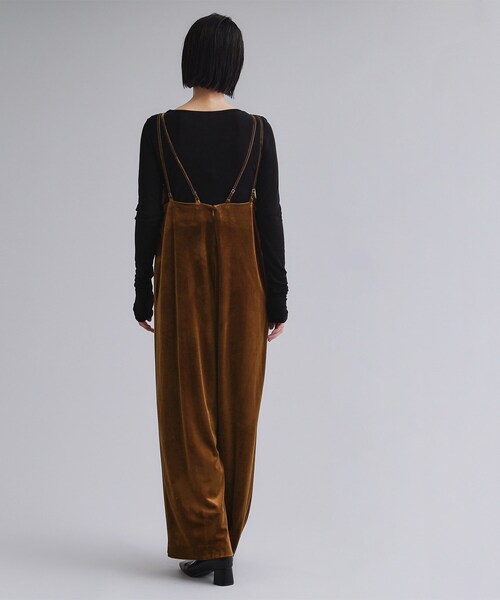 セール】【es】ベロアサロペット【洗濯機OK】（サロペット