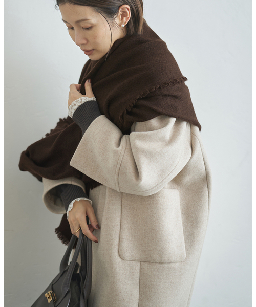 NIMNIMDUAI/ニムニムデュアイ PASHMINA WOOL PLANE STOLE ストール 276