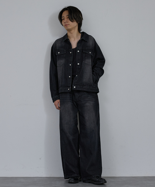 セール】VINTAGE LIKE BLAST DENIM JACKET/ ヴィンテージライク