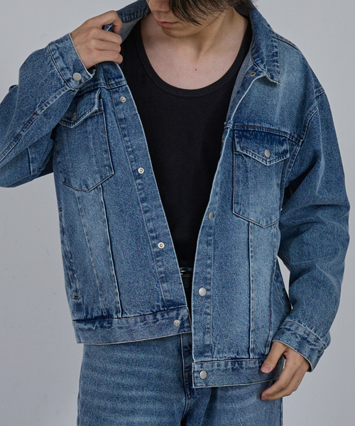 セール】VINTAGE LIKE BLAST DENIM JACKET/ ヴィンテージライク