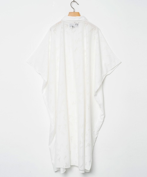 BEDSIDEDRAMA(ベットサイドドラマ)の「Dancing Lace poncho shirt(シャツワンピース・レディース・ホワイト/ブラック・2)」の9枚目の写真
