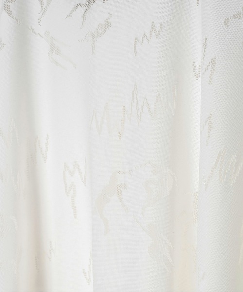 BEDSIDEDRAMA(ベットサイドドラマ)の「Dancing Lace poncho shirt(シャツワンピース・レディース・ホワイト/ブラック・2)」の11枚目の写真