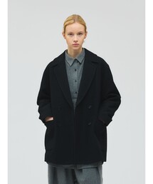 mizuiroind（ミズイロインド）の「mizuiro ind ダブルブレストジャケット（ピーコート）」