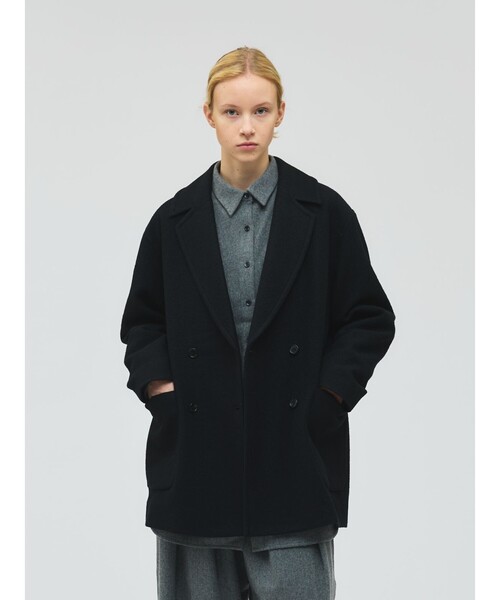 mizuiroind ミズイロインド　オーバーサイズ　ジャケットコート　黒 mizuiroind（ミズイロインド） コート FREE ブラック レディース