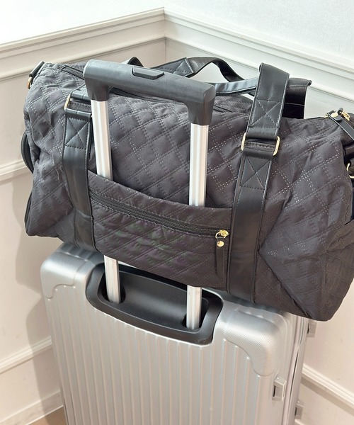 apres jour（アプレジュール）の「【apres jour×ARIAZ】キルティングキャリーオントートバッグ（トートバッグ・レディース・ブラック・FREE）」の2枚目の写真