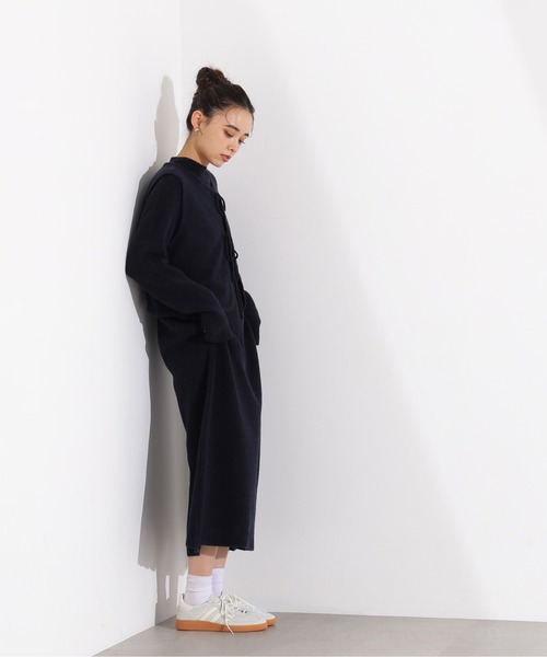 N.（N. Natural Beauty Basic）（エヌエヌナチュラルビューティーベーシック）の「リボンニットアンサンブルワンピース（ワンピース・レディース・ネイビー/グレー・MEDIUM）」の4枚目の写真