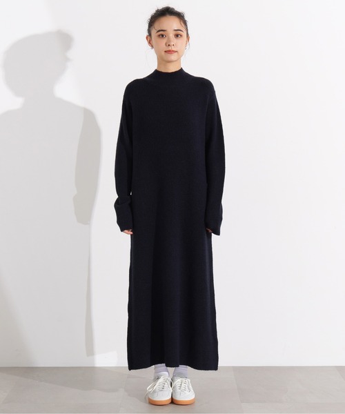 N.（N. Natural Beauty Basic）（エヌエヌナチュラルビューティーベーシック）の「リボンニットアンサンブルワンピース（ワンピース・レディース・ネイビー/グレー・MEDIUM）」の10枚目の写真