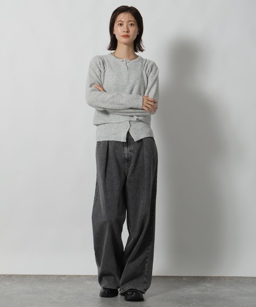LAKOLE(ラコレ)の「2SETキャミ&カーディガン / 593440(ニット/セーター・レディース・ブラウン/チャコール/グレー/クリーム・FREE)」の5枚目の写真