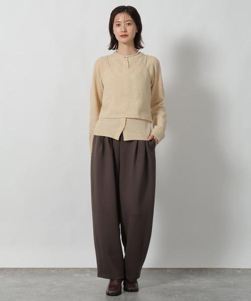 LAKOLE(ラコレ)の「2SETキャミ&カーディガン / 593440(ニット/セーター・レディース・ブラウン/チャコール/グレー/クリーム・FREE)」の16枚目の写真