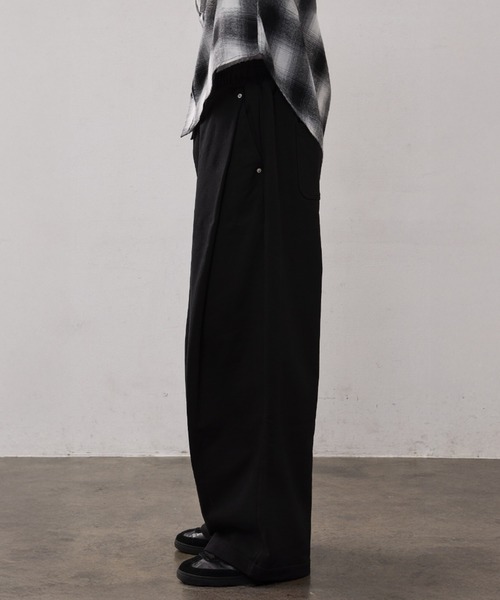 THE CLE(ザクレ)の「DEEP TUCK SWEAT PANTS / ディープタックスウェットパンツ【タック】【スウェット】 スウェットパンツ パンツ メンズ(スウェットパンツ・メンズ・ブラック/グレー・SMALL/MEDIUM/LARGE)」の15枚目の写真