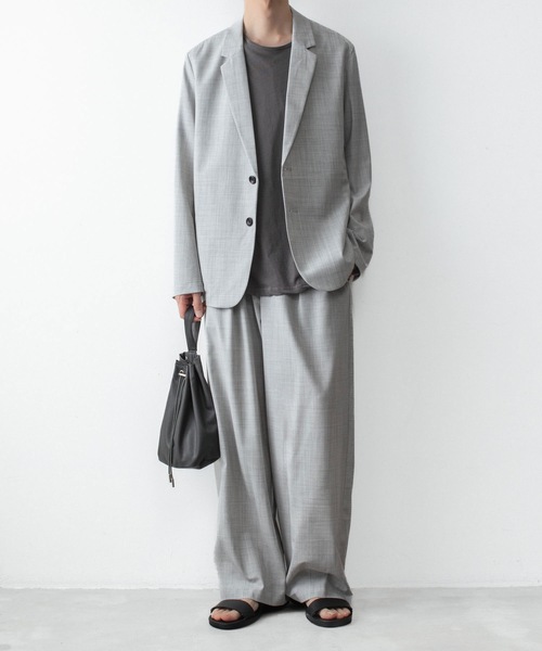ATTACHMENT(アタッチメント)の「WO/TA ストレッチトロ 2B JKT / WO/TA STRETCH TRO 2B JKT(テーラードジャケット・メンズ・グレー/ダークグレー/ブラック・1/3/2/4)」の20枚目の写真