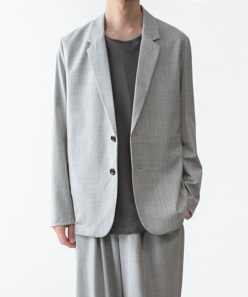 ATTACHMENT(アタッチメント)の「WO/TA ストレッチトロ 2B JKT / WO/TA STRETCH TRO 2B JKT(テーラードジャケット・メンズ・グレー/ダークグレー/ブラック・1/3/2/4)」の11枚目の写真