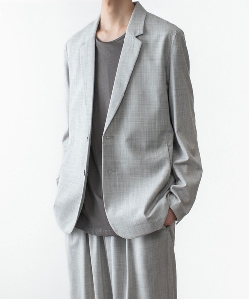 ATTACHMENT(アタッチメント)の「WO/TA ストレッチトロ 2B JKT / WO/TA STRETCH TRO 2B JKT(テーラードジャケット・メンズ・グレー/ダークグレー/ブラック・1/3/2/4)」の12枚目の写真
