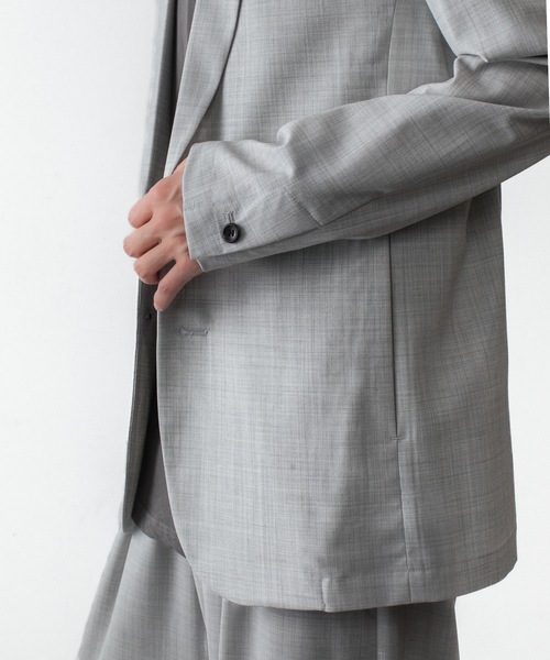 ATTACHMENT(アタッチメント)の「WO/TA ストレッチトロ 2B JKT / WO/TA STRETCH TRO 2B JKT(テーラードジャケット・メンズ・グレー/ダークグレー/ブラック・1/3/2/4)」の17枚目の写真