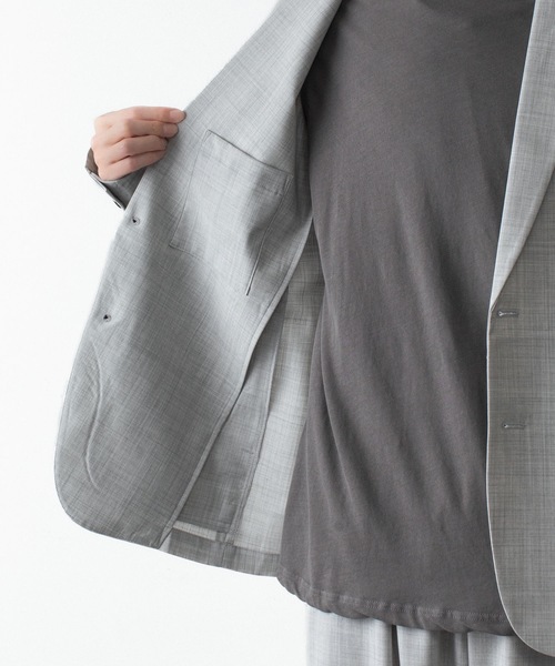 ATTACHMENT(アタッチメント)の「WO/TA ストレッチトロ 2B JKT / WO/TA STRETCH TRO 2B JKT(テーラードジャケット・メンズ・グレー/ダークグレー/ブラック・1/3/2/4)」の18枚目の写真