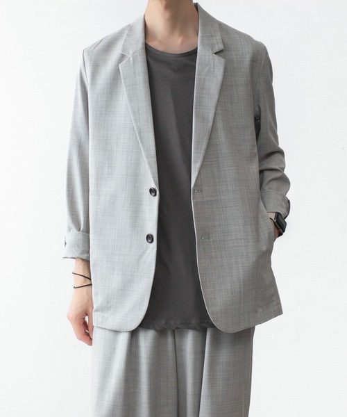ATTACHMENT(アタッチメント)の「WO/TA ストレッチトロ 2B JKT / WO/TA STRETCH TRO 2B JKT(テーラードジャケット・メンズ・グレー/ダークグレー/ブラック・1/3/2/4)」の19枚目の写真