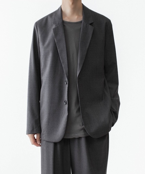 ATTACHMENT(アタッチメント)の「WO/TA ストレッチトロ 2B JKT / WO/TA STRETCH TRO 2B JKT(テーラードジャケット・メンズ・グレー/ダークグレー/ブラック・1/3/2/4)」の21枚目の写真
