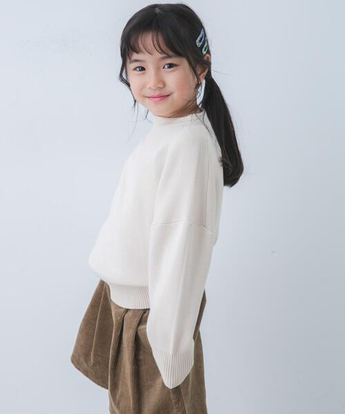 URBAN RESEARCH DOORS（アーバンリサーチドアーズ）の「『親子リンク』ボトルネックKNITプルオーバー(KIDS)（ニット/セーター・キッズ・アイボリー/レッド・120/105/135）」の3枚目の写真