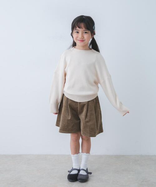 URBAN RESEARCH DOORS（アーバンリサーチドアーズ）の「『親子リンク』ボトルネックKNITプルオーバー(KIDS)（ニット/セーター・キッズ・アイボリー/レッド・120/105/135）」の5枚目の写真